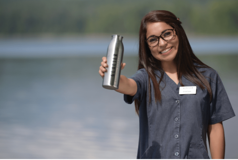 Disposable water bottles